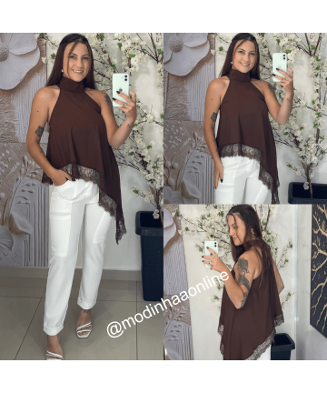 Blusa Emanuelle Marrom